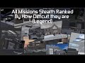 Entry Point - All  Stealth Missions Ranked By How Difficult they are (Legend)