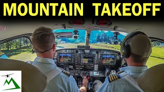 EPIC Takeoff \u0026 Landing at a Sloped Mountain Runway | Bush Pilot Flight Vlog