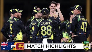 Aussies hold nerve to claim Super Over victory | Australia v Sri Lanka 2021-22