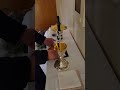 preparing the chalices for mass.