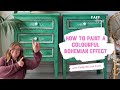 How to paint a colourful bohemian effect with Chalk Mineral Paint