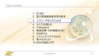 【超入門】コンピュータバリデーションERES指針セミナー コンピュータ化システムとは