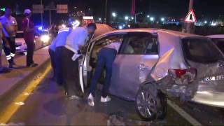 Başkent’te zincirleme trafik kazası: 1 yaralı