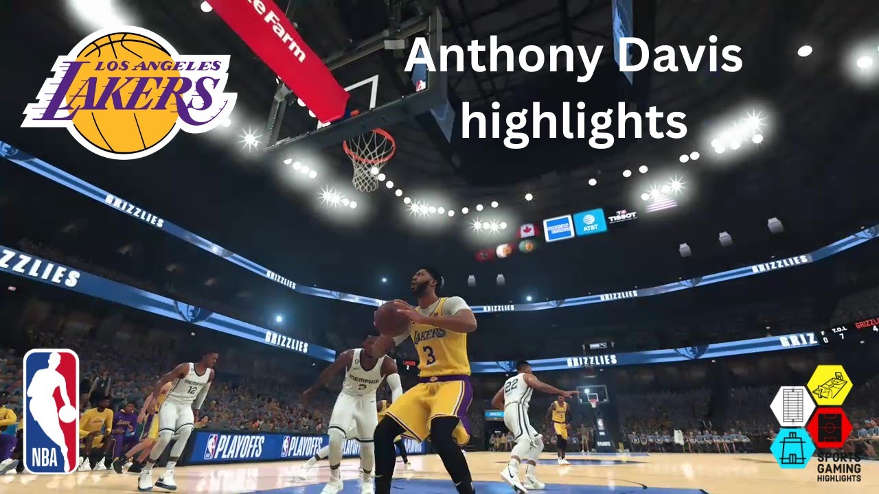 NBA2K-Anthony Davis Highlights (vs Memphis Grizzlies) - YouTube