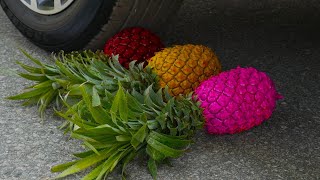Crushing Crunchy & Soft Things by Car! - EXPERIMENT: CAR VS PINEAPPLE