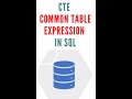 CTE Common Table Expression  ||  SQL  ||  Advanced SQL Tutorial