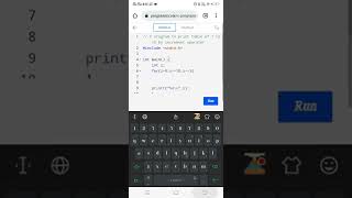 C program to print no from 1 to 10 by increment operator