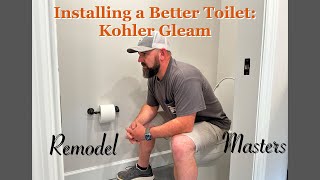 🚽Installing the Kohler Gleam enclosed trap toilet🧻