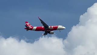 AirAsia Airbus A320-251N (9M-AGK) landing at SGN/VVTS 25R