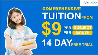 Comprehensive Tuition From $9 Per subject per month - Signup Now