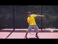 tennis racquet ball bouncing trick in hd