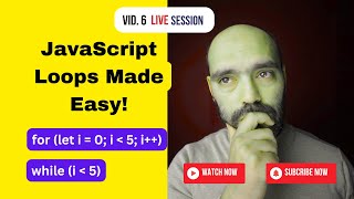 Master JavaScript Loops in 1 hour: For Loop & While Loop Explained with Real Examples!