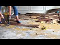 how to remove glued wood flooring and engineered wood flooring on concrete