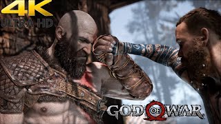 Kratos Vs Baldur Boss Fight  [God Of War] [4K60P]