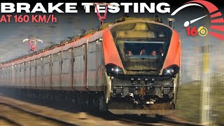 High speed Brake Tests of India's First Sleeper Vande Bharat Express | Indian Railways