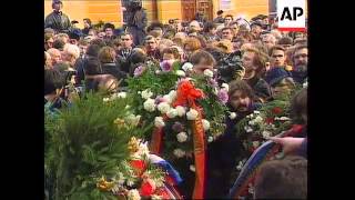 Russia - Thousands Pay Last Respects To Listyev