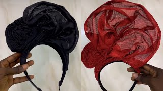 How to make Aso Oke Head Band with a twist |TUTORIAL|