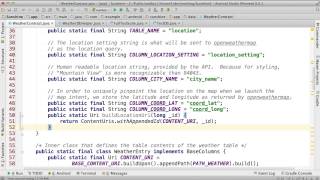 Adding LocationEntry Solution - Developing Android Apps
