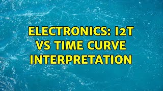 Electronics: I2t vs time curve interpretation