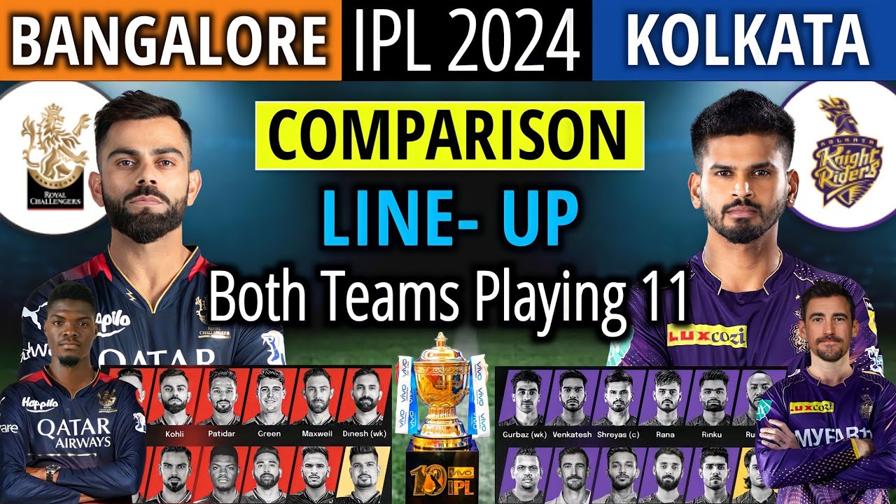 IPL 2024 | Kolkata Vs Bangalore Playing 11 Comparison | KKR Playing 11 ...