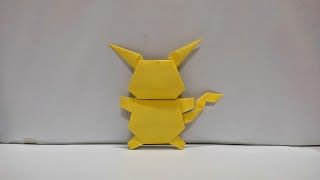 Origami Easy Pokemon Pikachu | How To Make Pokemon Pikachu Easy | Origami Instructions