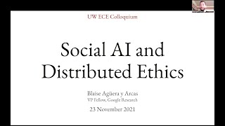 UW ECE Colloquium November 23, 2021: Blaise Agüera y Arcas, Google