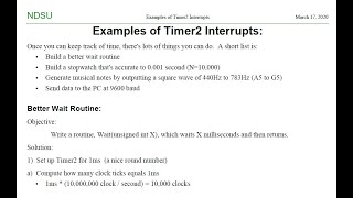 ECE 376: Timer2 Examples