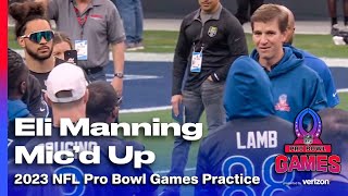 Eli Manning mic'd up with team NFC