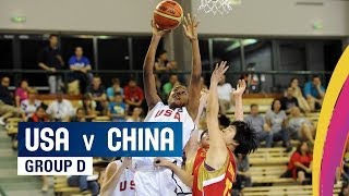 USA v China - Group D - 2014 FIBA U17 World Championship for women