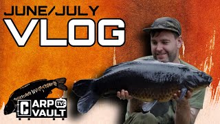 Carp Fishing/ Carp Vault TV In Session VLOG - Cloudy_carper June/July Session! Stiff Hinge Rig Haul!