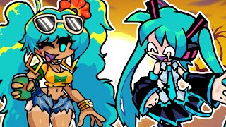 FNF Crash Out but it's Brazilian Miku and Hatsune Miku