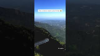 India’s LONGEST glass bridge in 📌 Kolahalamedu in Vagamon, Kerala | Tripoto | #shorts #youtubeshorts