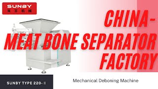 SUNBY Type 220 deboning machine/deboner for whole chicken with high input capacity of 6000-8000kg/hr