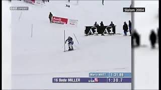 Bode Miller Kitzbühel 2004 Slalom Run