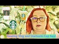 Starbucks 50th anniversary cups plus “ The Glass hotel” reading Vlog