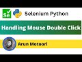 Mouse Double Click using Selenium Python (Selenium Python)