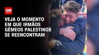 Veja o momento em que irmãos gêmeos palestinos se reencontram | CNN 360º