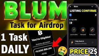 Blum New Update 2025: Listing Date, Price Predictions \u0026 Airdrop Task Guide