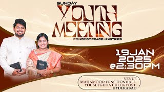 🔴 YOUTH MEETING🔴JANUARY 19th 2025🔴#PPMOfficial #Yesuraju #Santhi #HanokRaj #adbuthashunemi