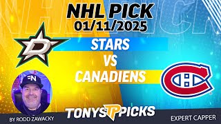 Dallas Stars vs Montreal Canadiens 1/11/25 NHL Pick Prediction