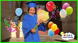 Ryan's Preschool Graduation!!  Friend's Birthday Party Indoor Playground with Ryan's Family Review