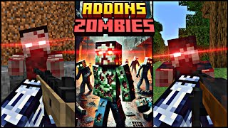 🔴los mejores MOD/ADDON de APOCALIPSIS ZOMBIE para MCPE 1.21+🧟