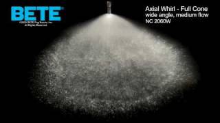 Axial Whirl, Full Cone Spray Nozzle: BETE NC 2060W