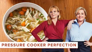 How to Make Farmhouse Chicken Noodle Soup and Pot Roast in your Pressure Cooker