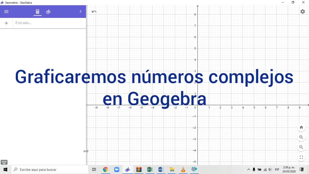 Graficar Números Complejos En Geogebra - YouTube