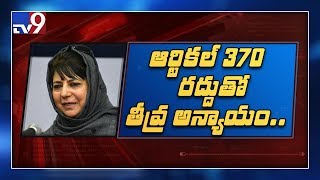 Article 370 రద్దుతో జమ్ము కశ్మీర్ ప్రజలకు తీవ్ర అన్యాయం : Mehbooba Mufti - TV9