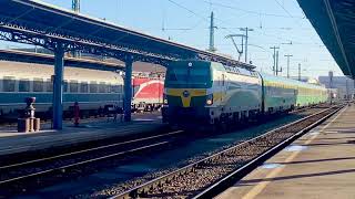 GySEV VECTRON arriving with its domestic RaaberBahn Intercity to BUD Keleti