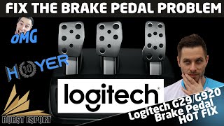 Logitech G29/G920 Brake Pedal Problem / Brake Pedal Mod / Brake Pedal Fix without further equipment