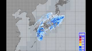 平成26年台風18号　全国レーダー画像