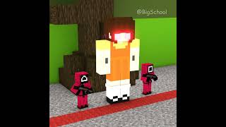 Aladdin and the Magic Lamp Plays Squid Game Red Light Green Light | Monster School Minecraft